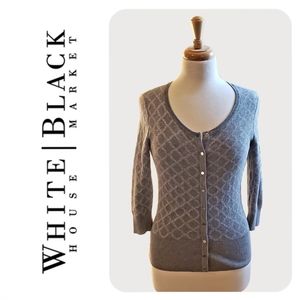 WHBM Grey and Silver Cardigan